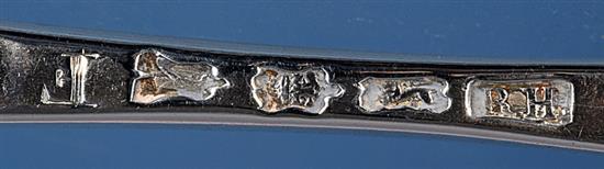 A George II silver marrow scoop, by Roger Hare, length 222mm Weight 1.5oz/48grms